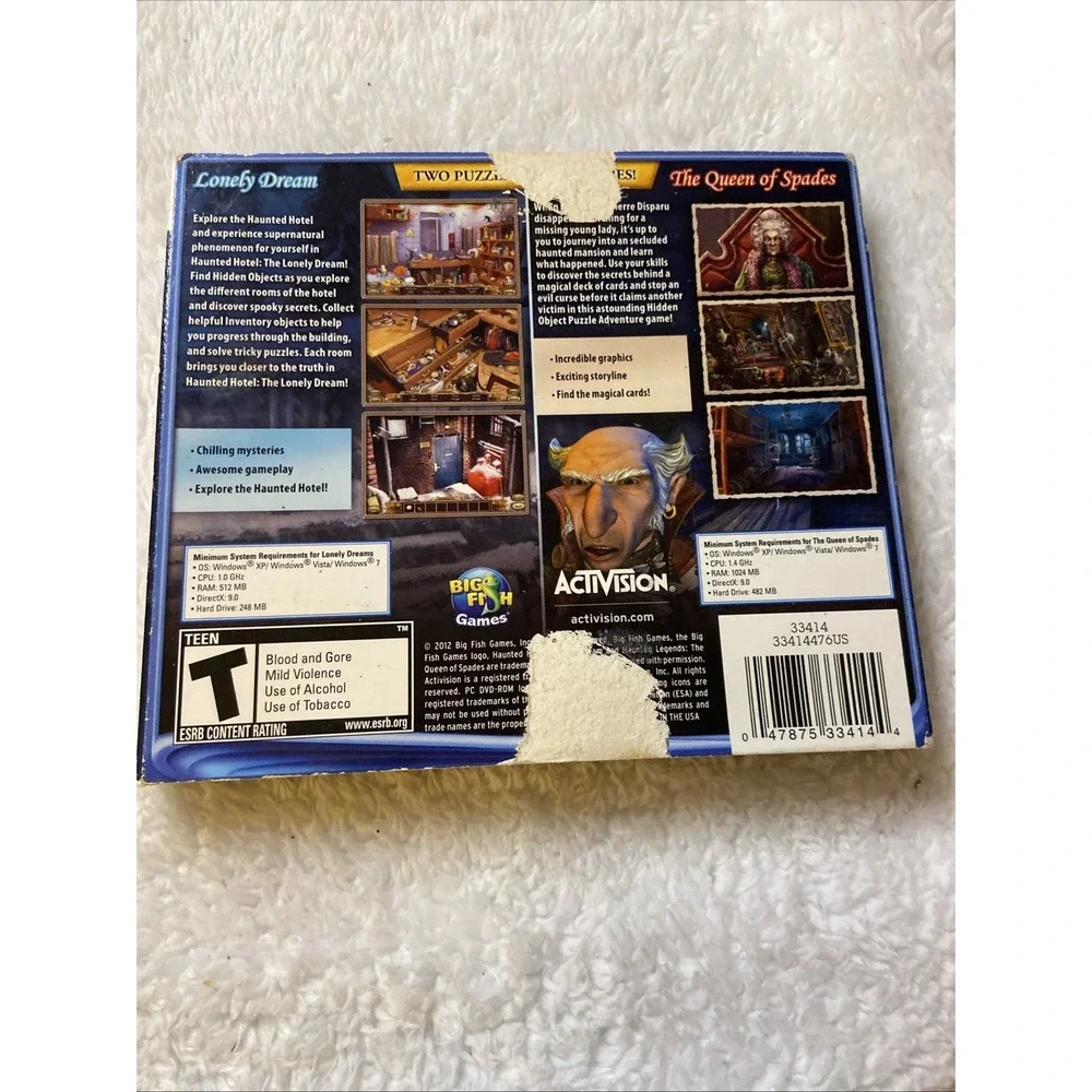 Haunted Dual Pack Haunted Hotel 3 Lonely Dream / Haunted Legends PC CD ROM 2012
